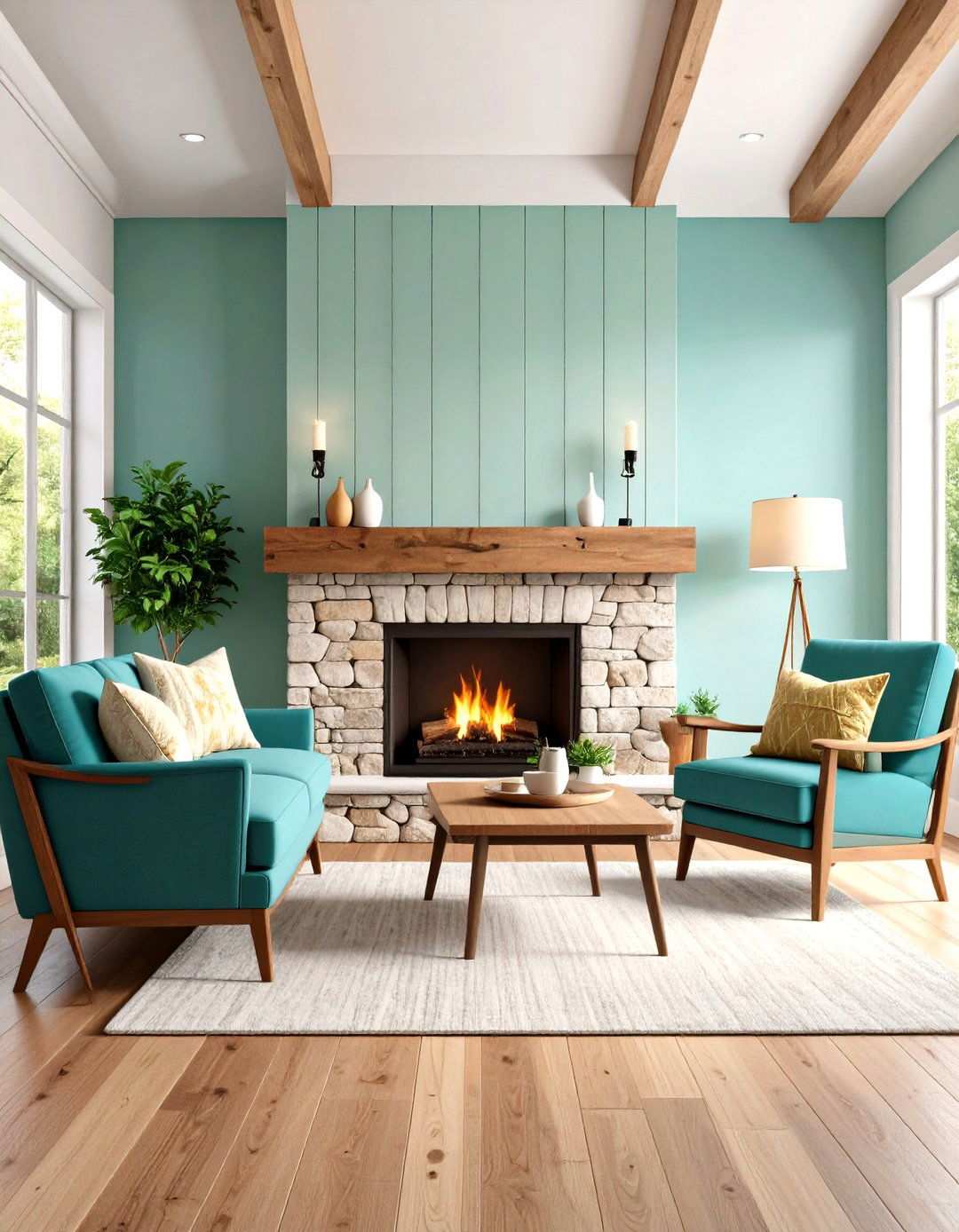 Shiplap Fireplace Surround - 24 Shiplap Living Room Ideas