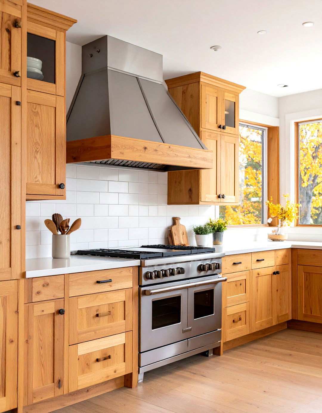 Shiplap Range Hood Integration - 24 Shiplap Backsplash Ideas for Your Kitchen