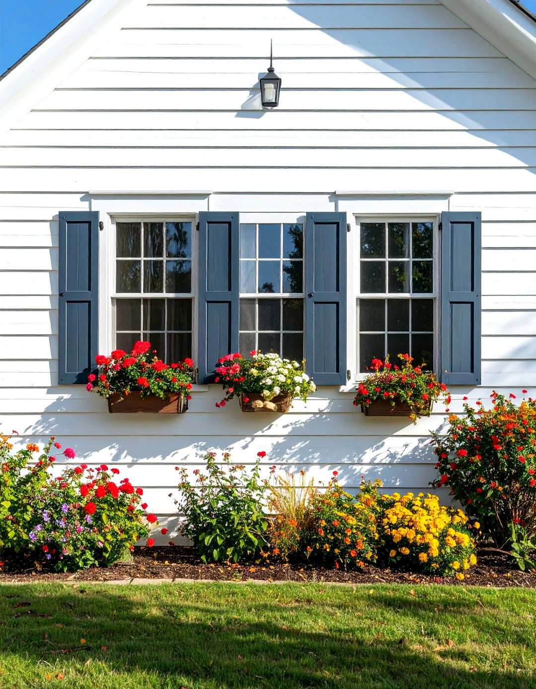 Shiplap Siding Installation - 24 White Farmhouse With Black Windows Ideas