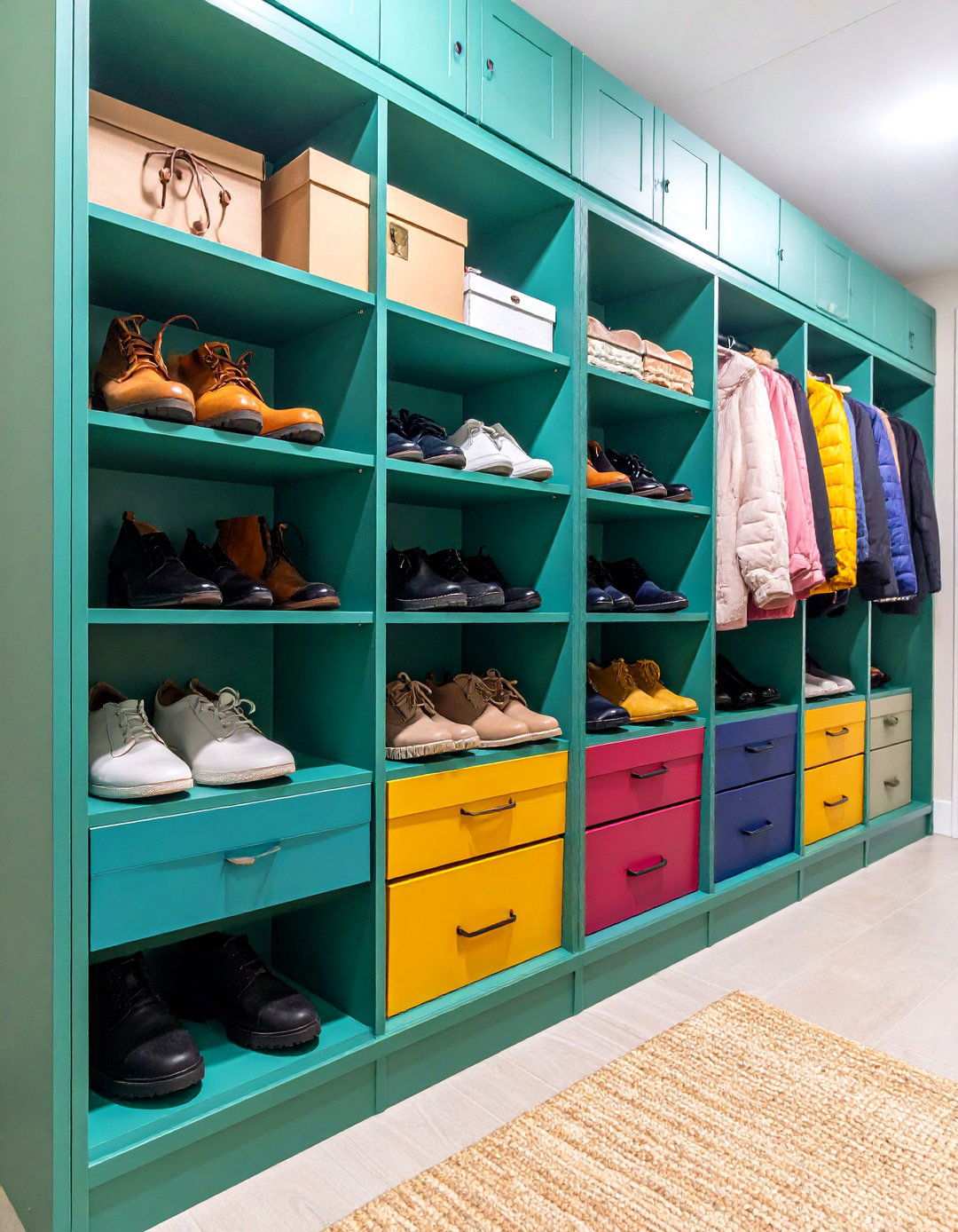 Shoe Storage Systems - 24 Narrow Hallway Ideas