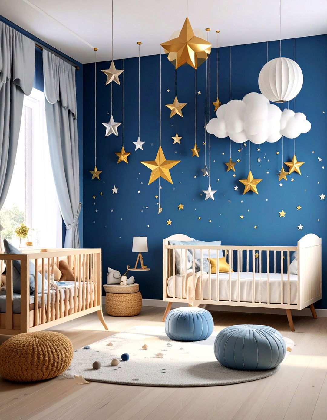 Shooting Star Motion Nursery - 24 Space-themed Nursery Ideas