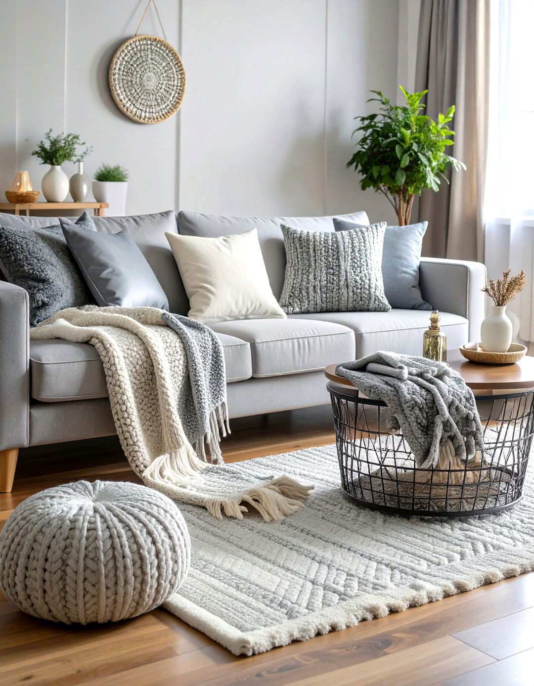 Silver Throw Collection Living Room Theme - 24 Silver Living Room Ideas
