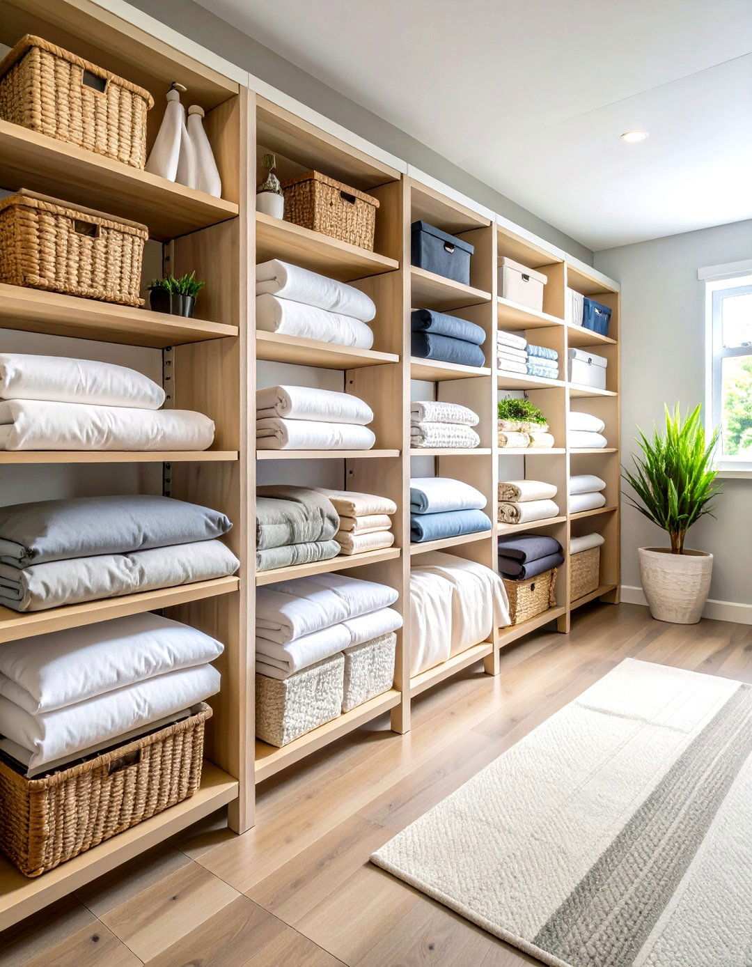 Size Based Categorization System - 24 Linen Closet Organization Ideas