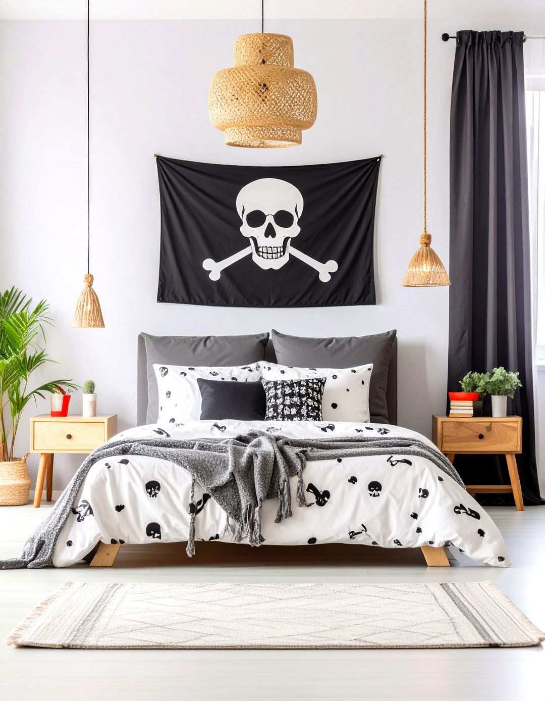 Skull and Crossbones Adventure Room - 24 Pirate-themed Bedroom Ideas