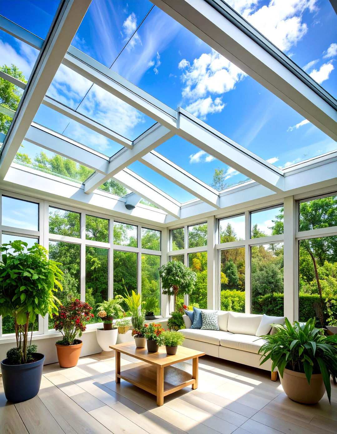 Skylight Integration Sunroom Ceilings - 24 Sunroom Ceiling Ideas