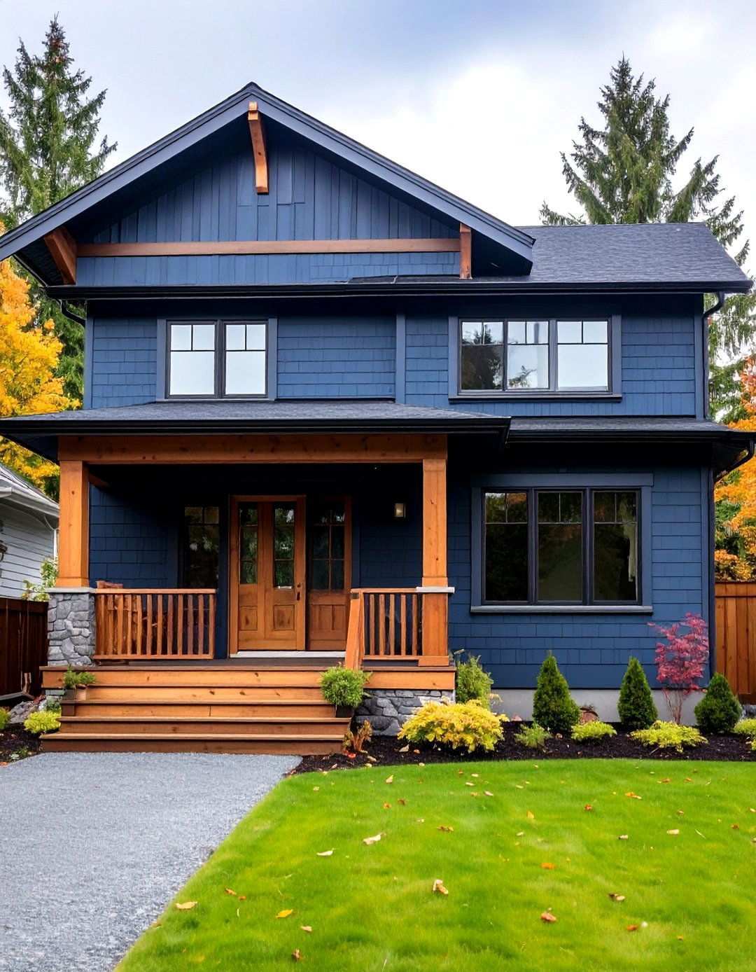 Slate Gray Exterior Finishes - 24 House Siding Colors