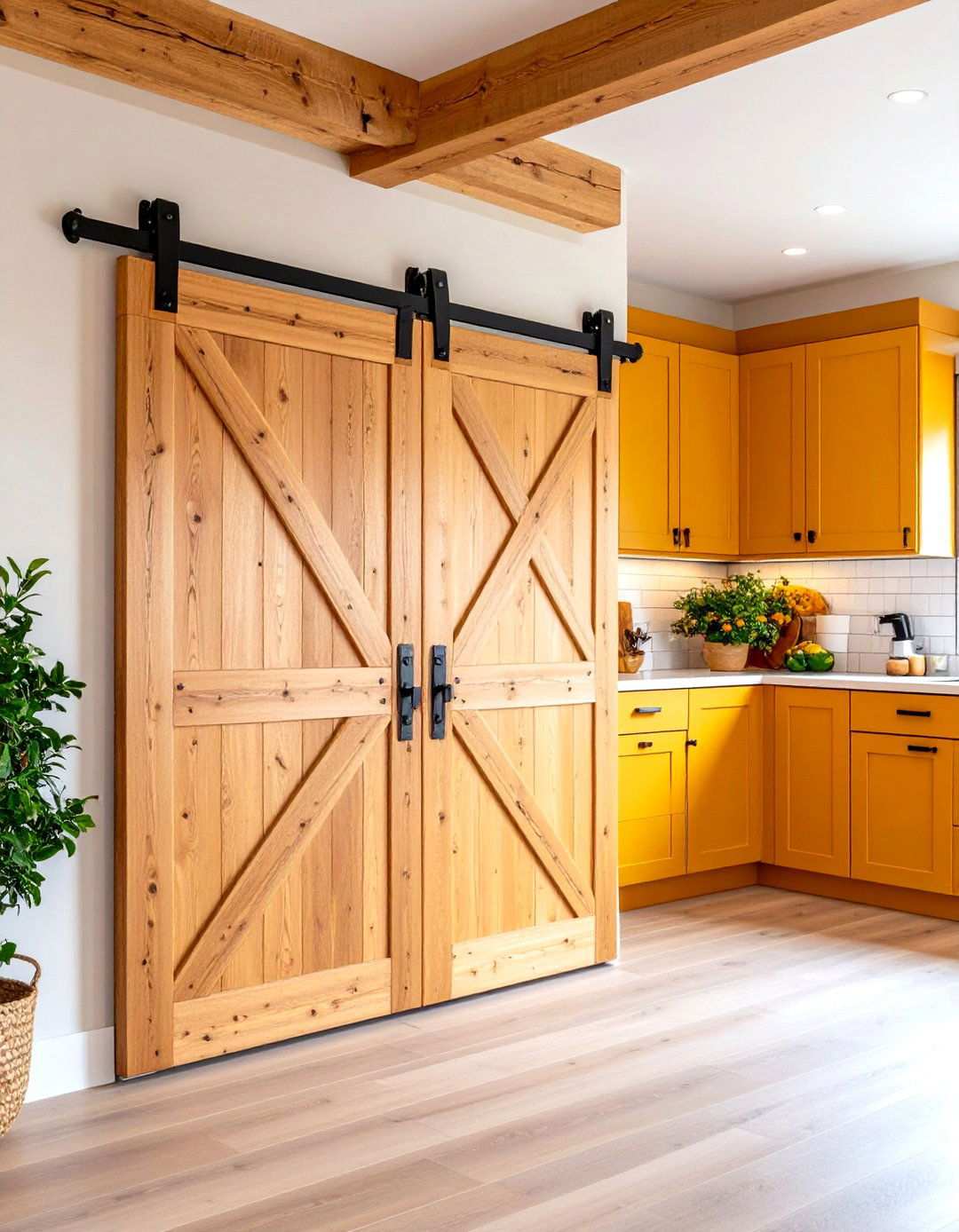 Sliding Barn Door Concealed Pantry - 24 Small Pantry Ideas
