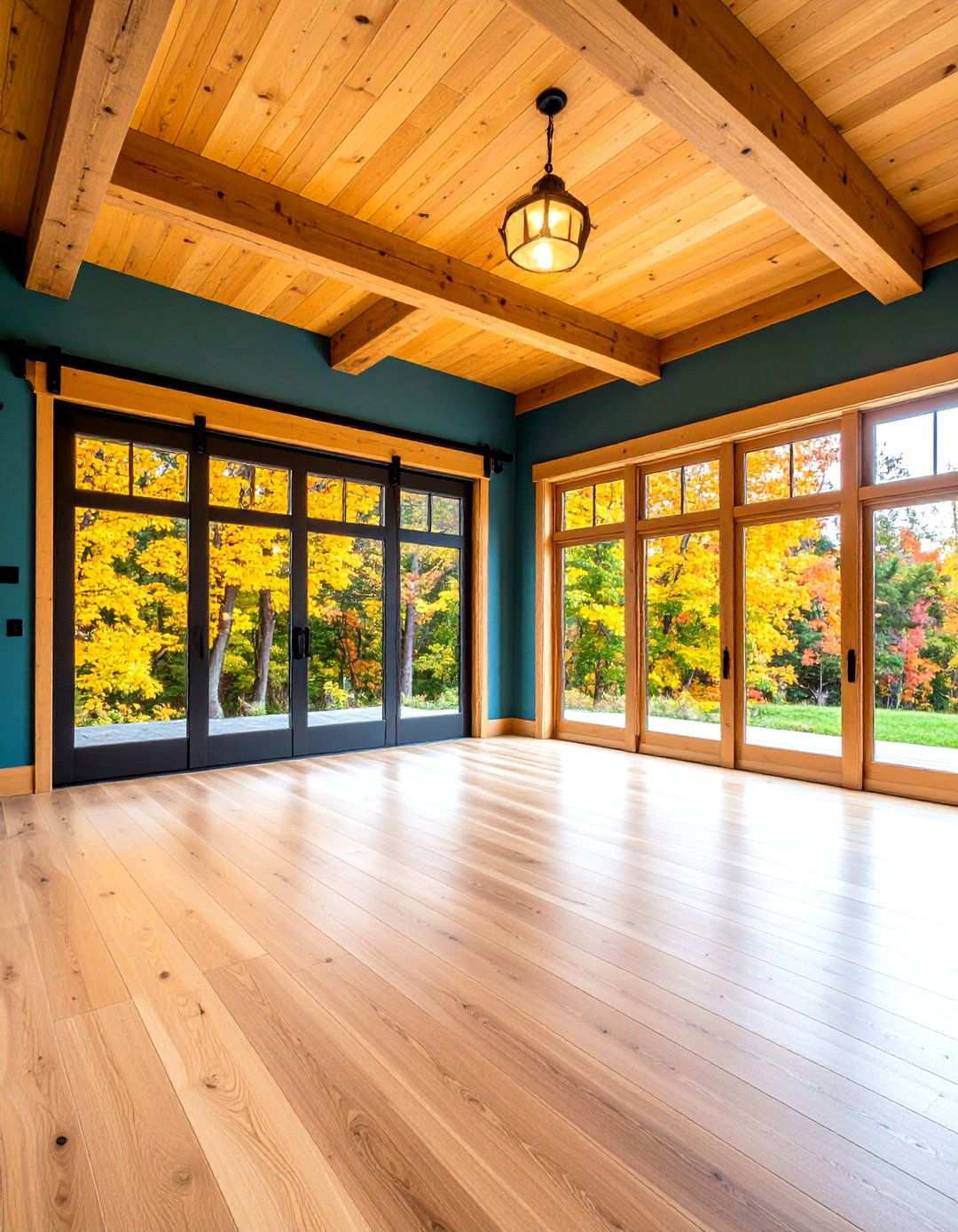 Sliding Barn Door Room Dividers - 24 One Room Cabin Interior Design Ideas