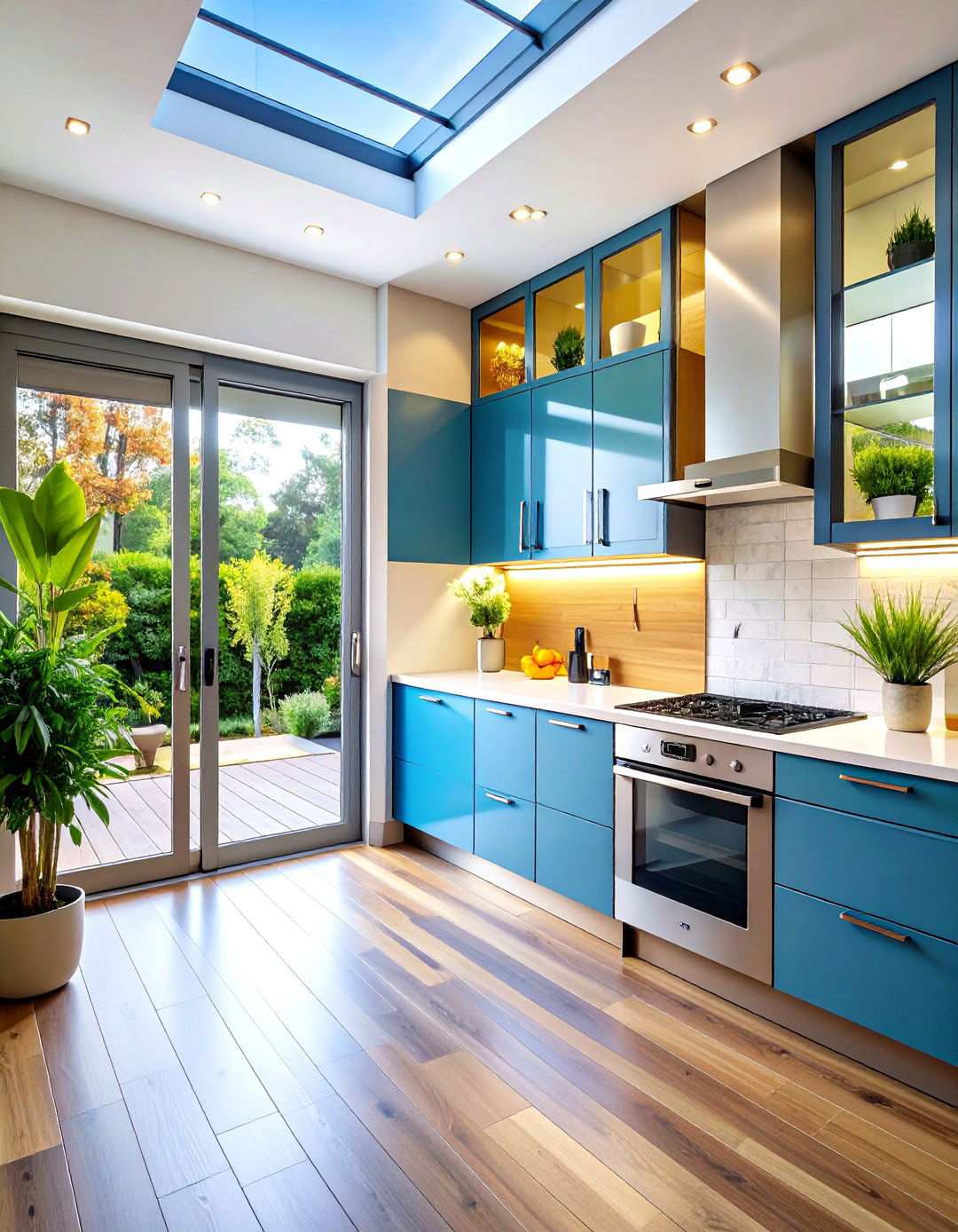 Sliding Glass Cabinet Doors - 24 Modern Style Glass Kitchen Cabinets