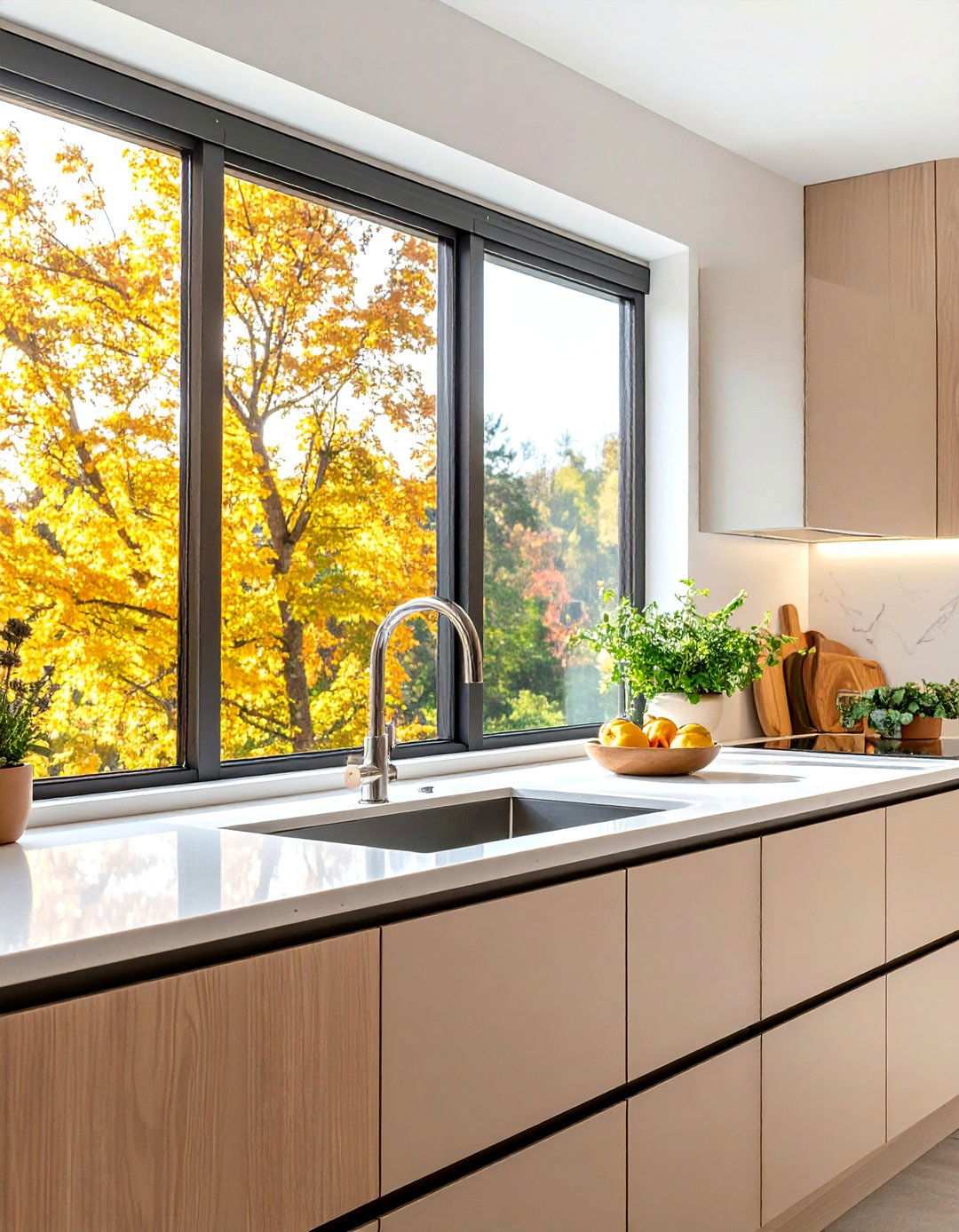 Sliding Window Convenience - 24 Kitchen Window Ideas Over Sink