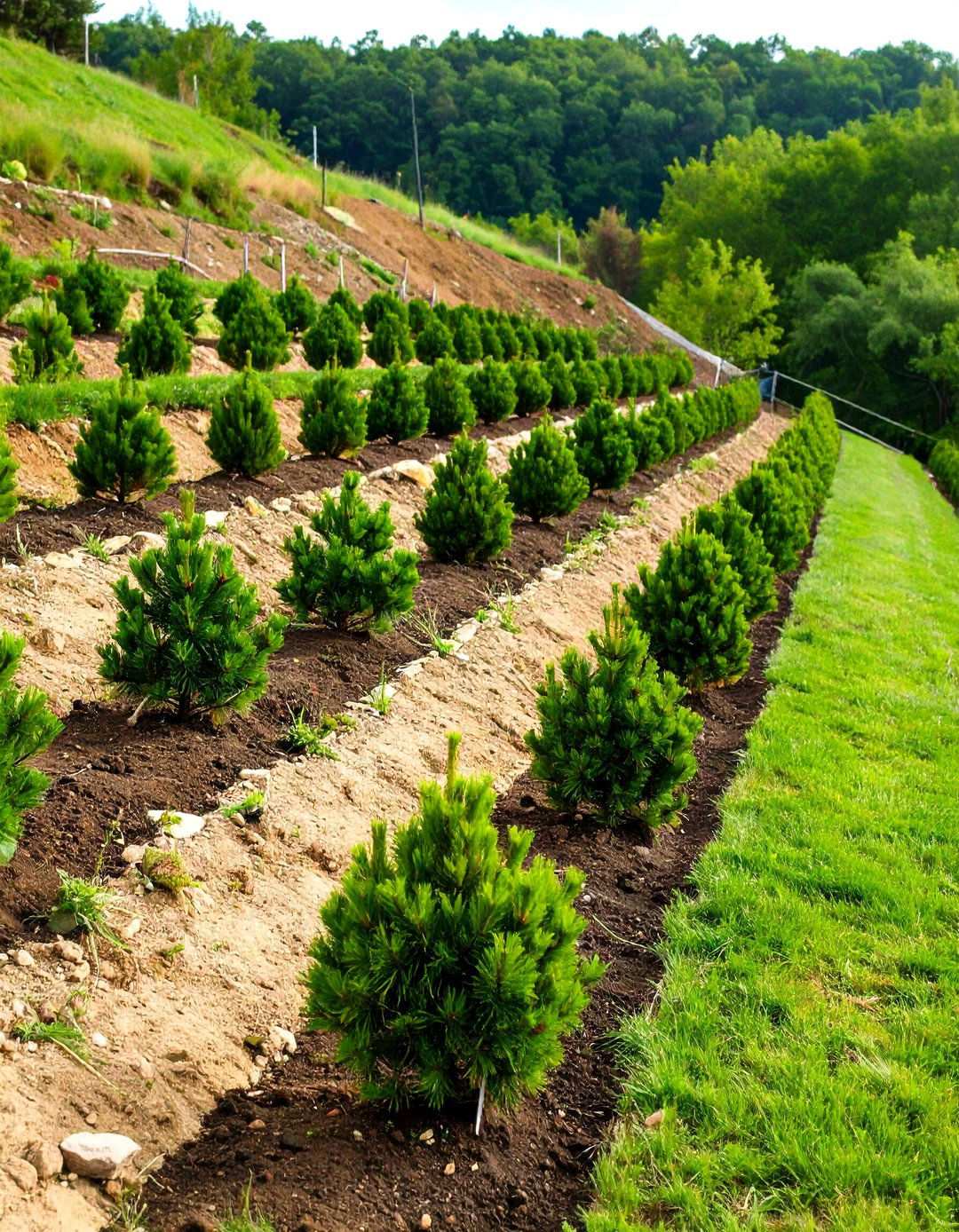 Slope Stabilization Pine Planting - 24 Pine Tree Landscape Ideas