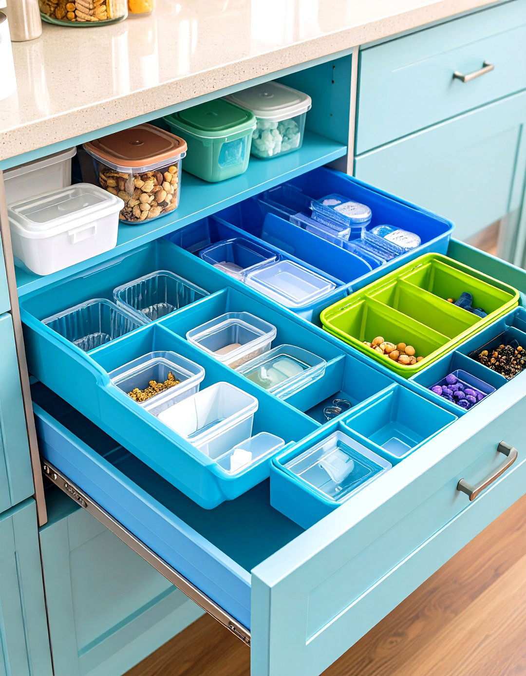 Small Container Containment System - 24 Tupperware Organization Ideas