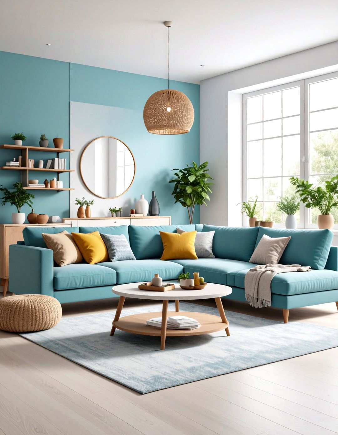 Small Living Room Layout with Multifunctional Storage - 24 Simple Living Room Ideas