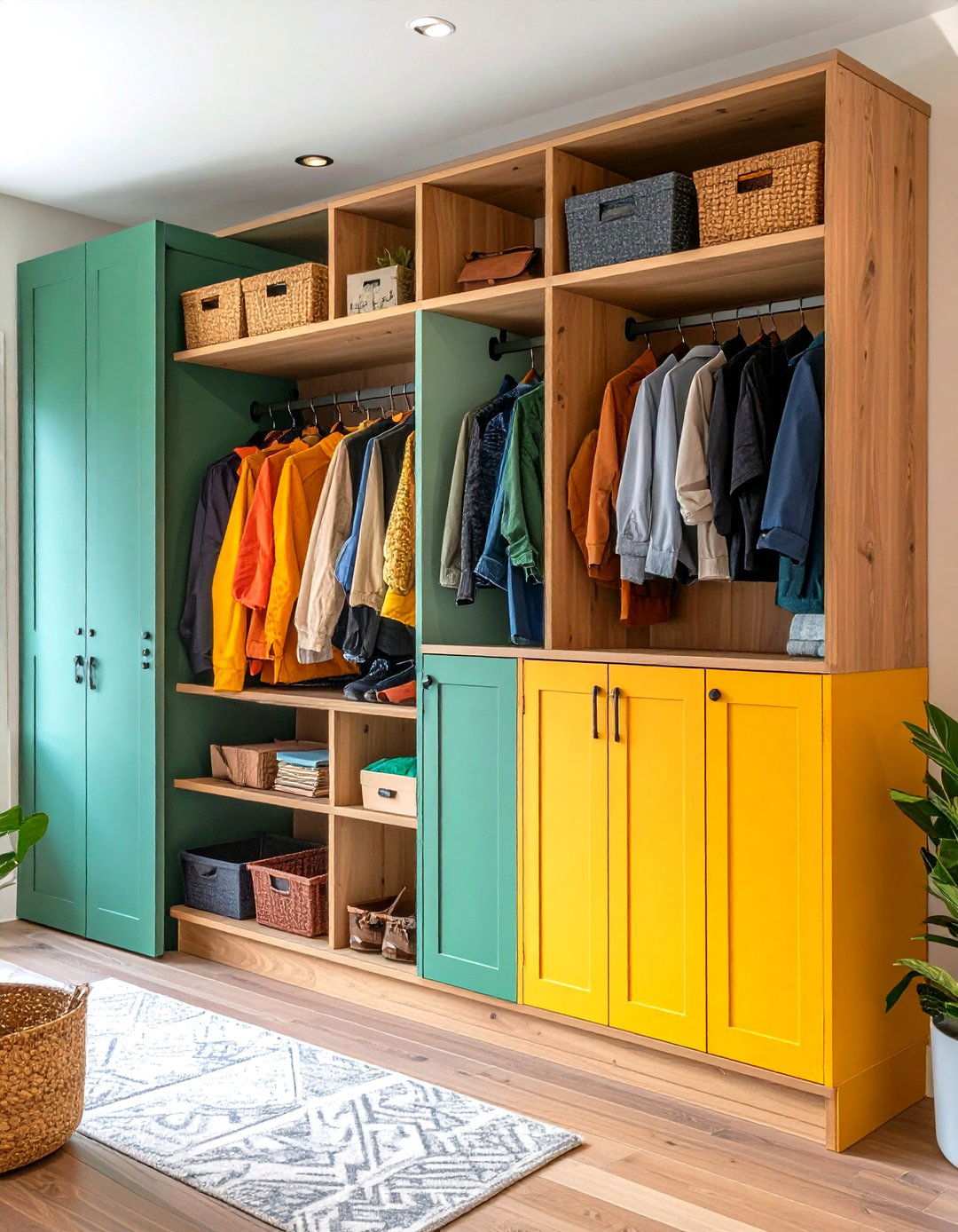 Small Mudroom Maximized Storage - 24 Mud Room Ideas