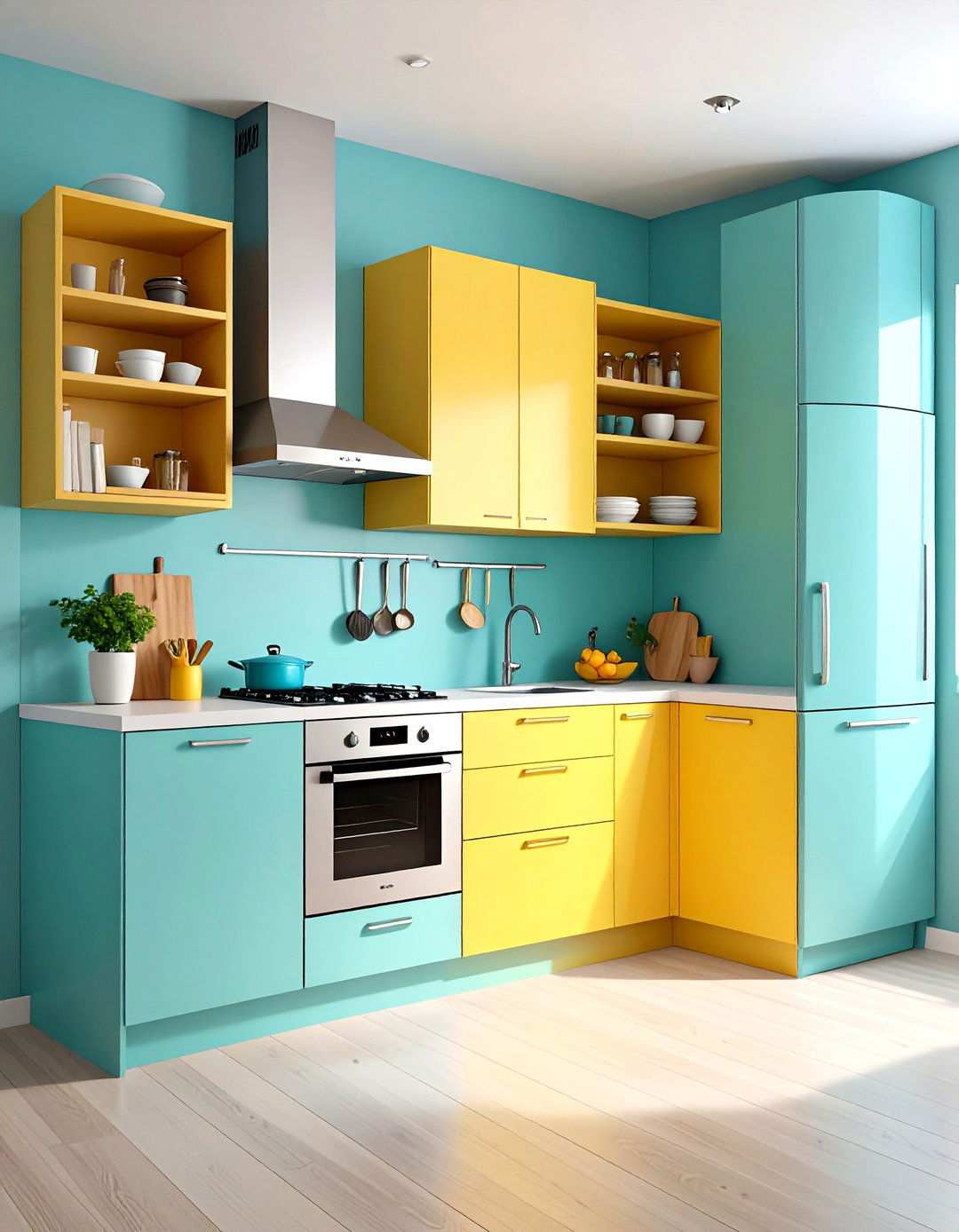 Small Space Split Level Kitchen Optimization - 24 Split Level Kitchen Design Ideas