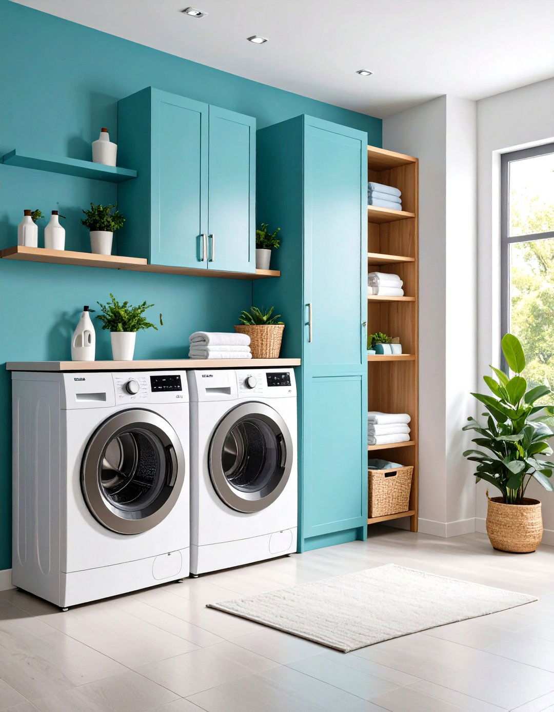 Small Space Vertical Solutions - 24 Laundry Room Decor Ideas