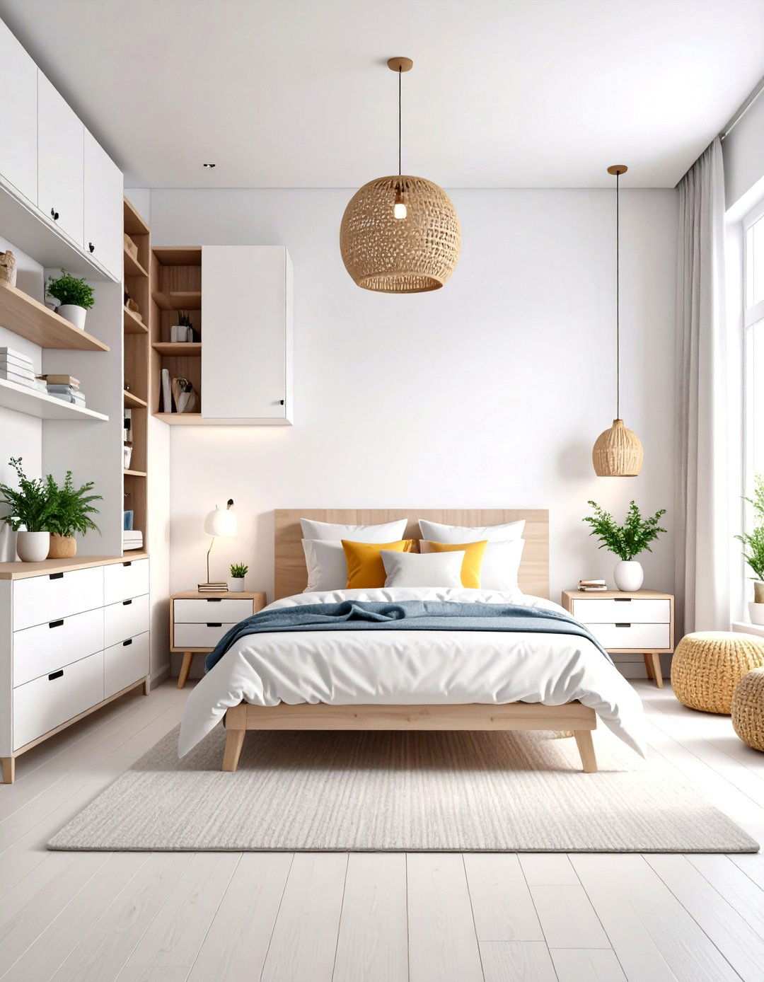 Small White Bedroom Storage Solutions - 24 Small White Bedroom Ideas