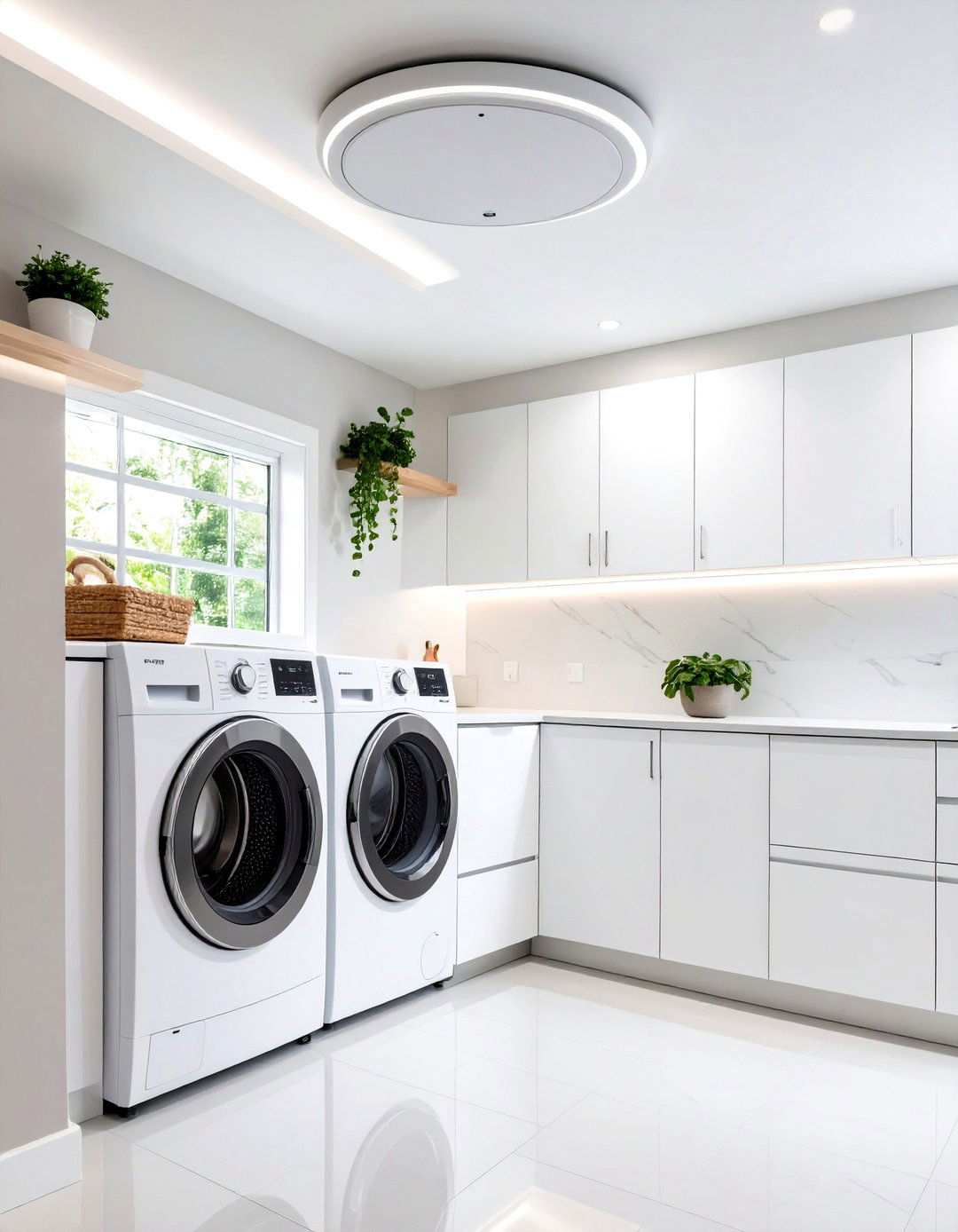 Smart Motion Sensor Ceiling Lights - 24 Laundry Room Lighting Ideas