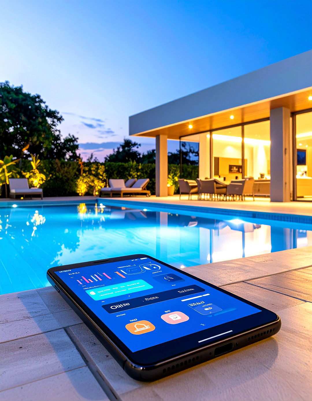 Smart Pool Technology Integration - 24 Pool Decor Ideas