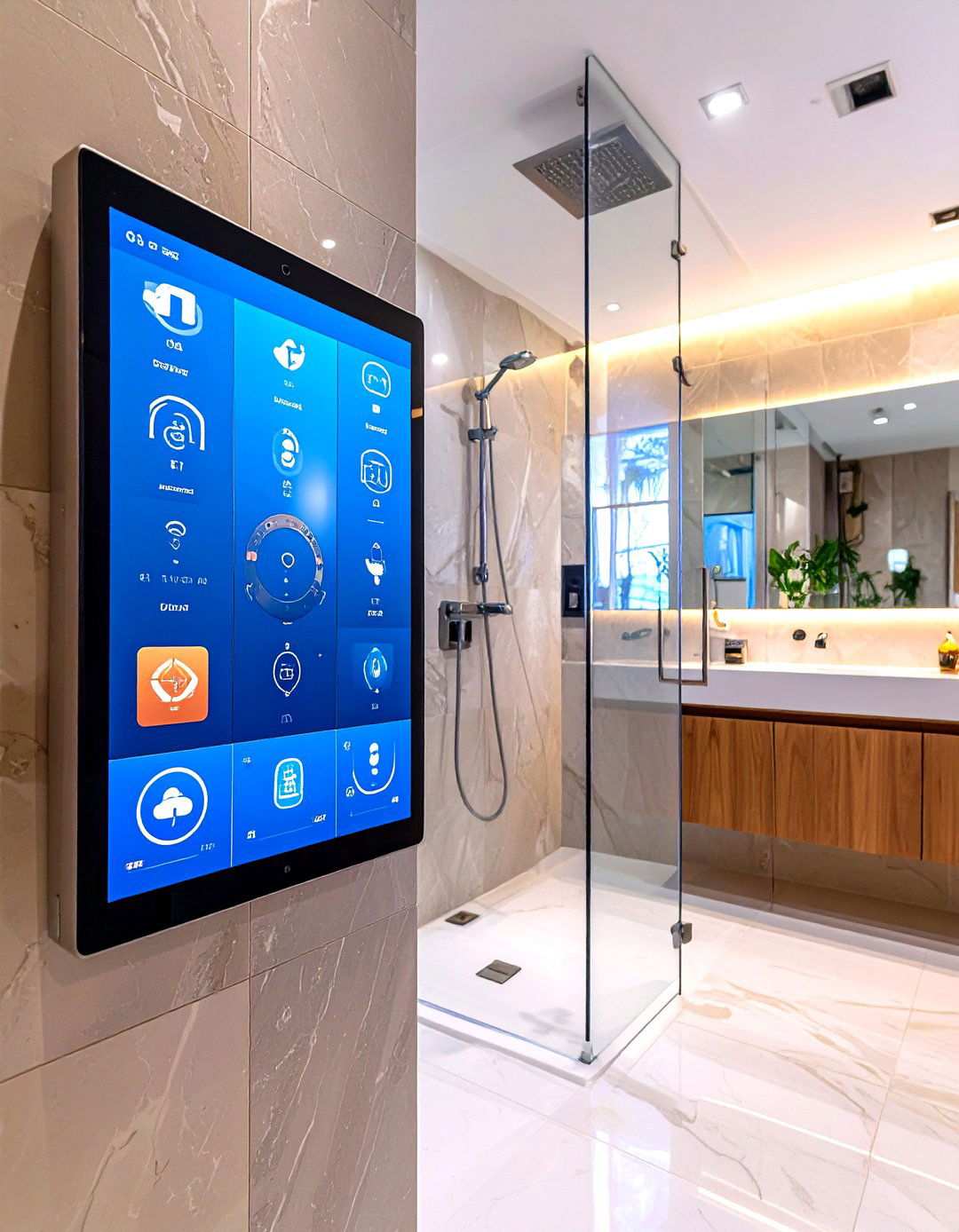 Smart Technology Control Systems - 24 Small Bathroom Walk-in Shower Ideas