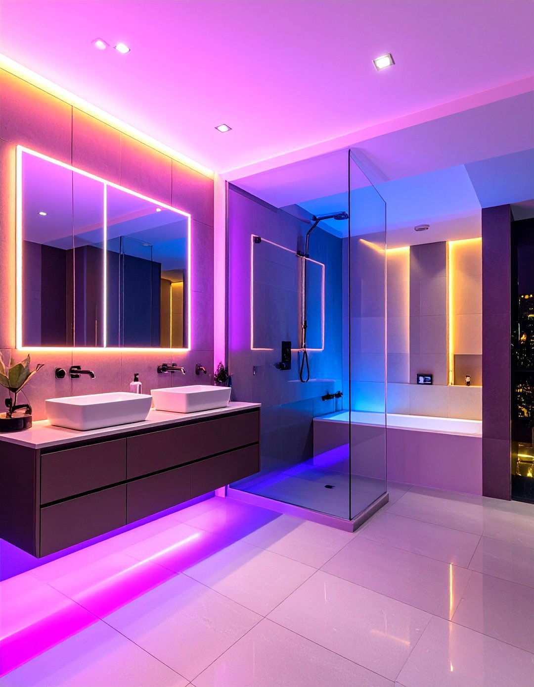 Smart Technology Integrated Wet Room - 24 Wet Room Ideas