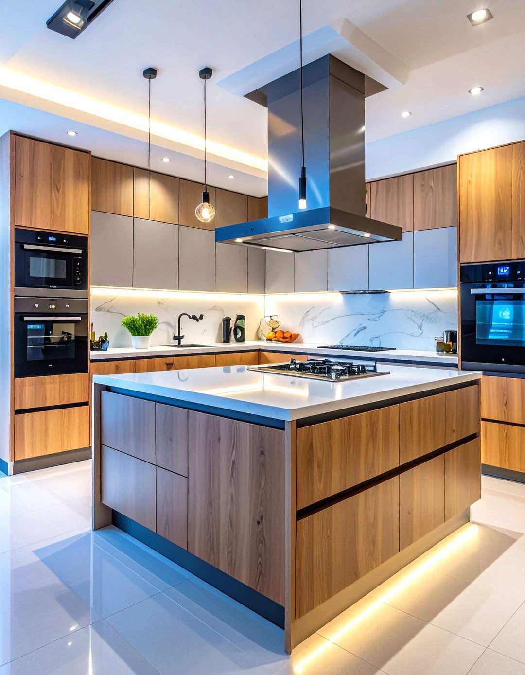Smart Technology Integration - 24 Townhouse Kitchen Ideas