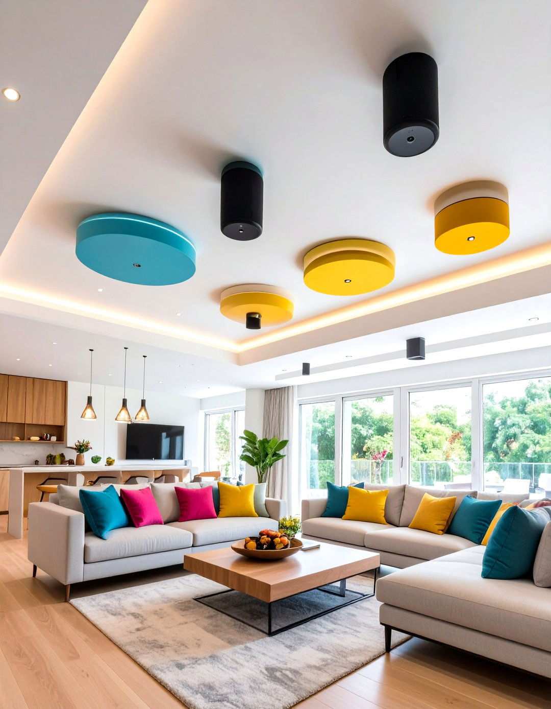 Smart Technology Integration Ceiling Design - 24 Pop Ceiling Design Ideas