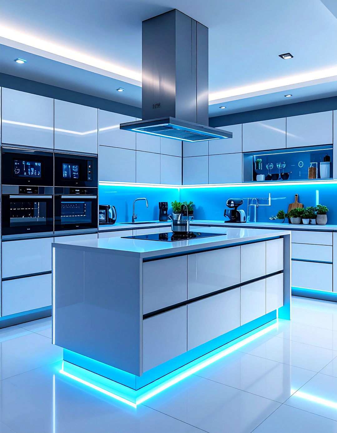 Smart Technology Kitchen with Integrated Systems - 24 Modern Kitchen Ideas