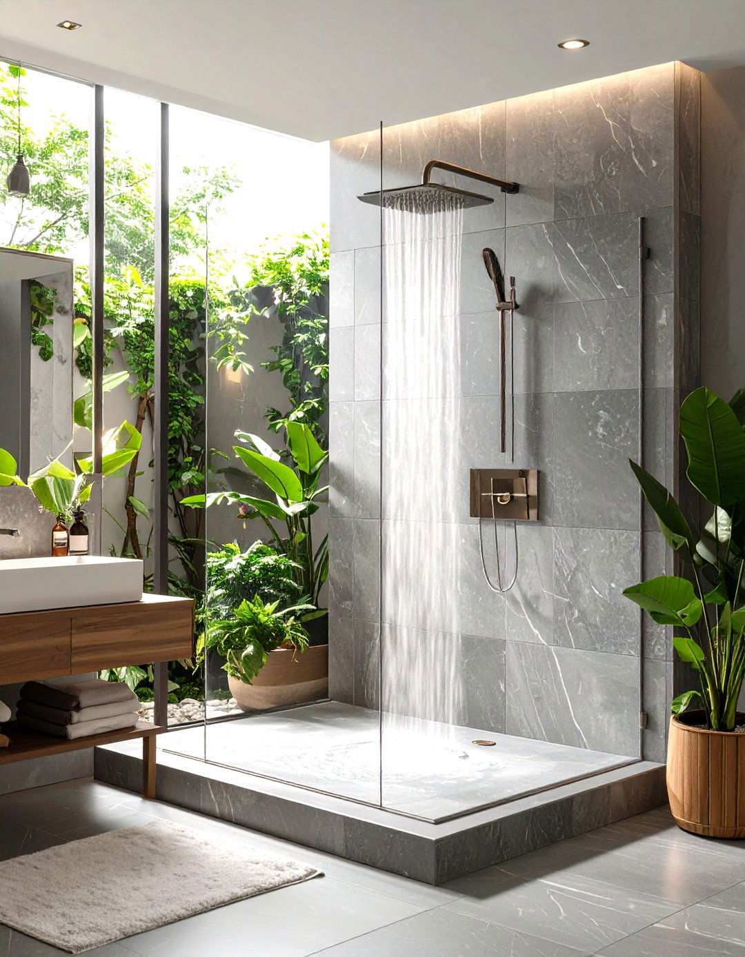 Soapstone Shower Surrounds - 24 Stone Bathroom Ideas
