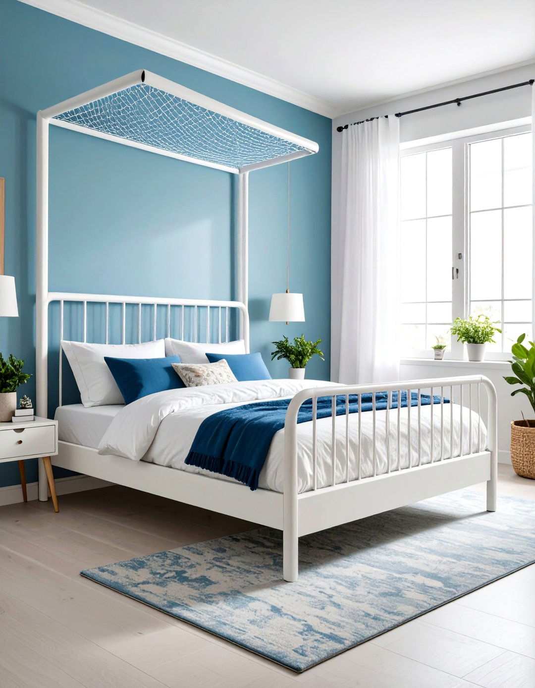 Soccer Goal Bed Frame Design - 24 Soccer Themed Bedroom Ideas