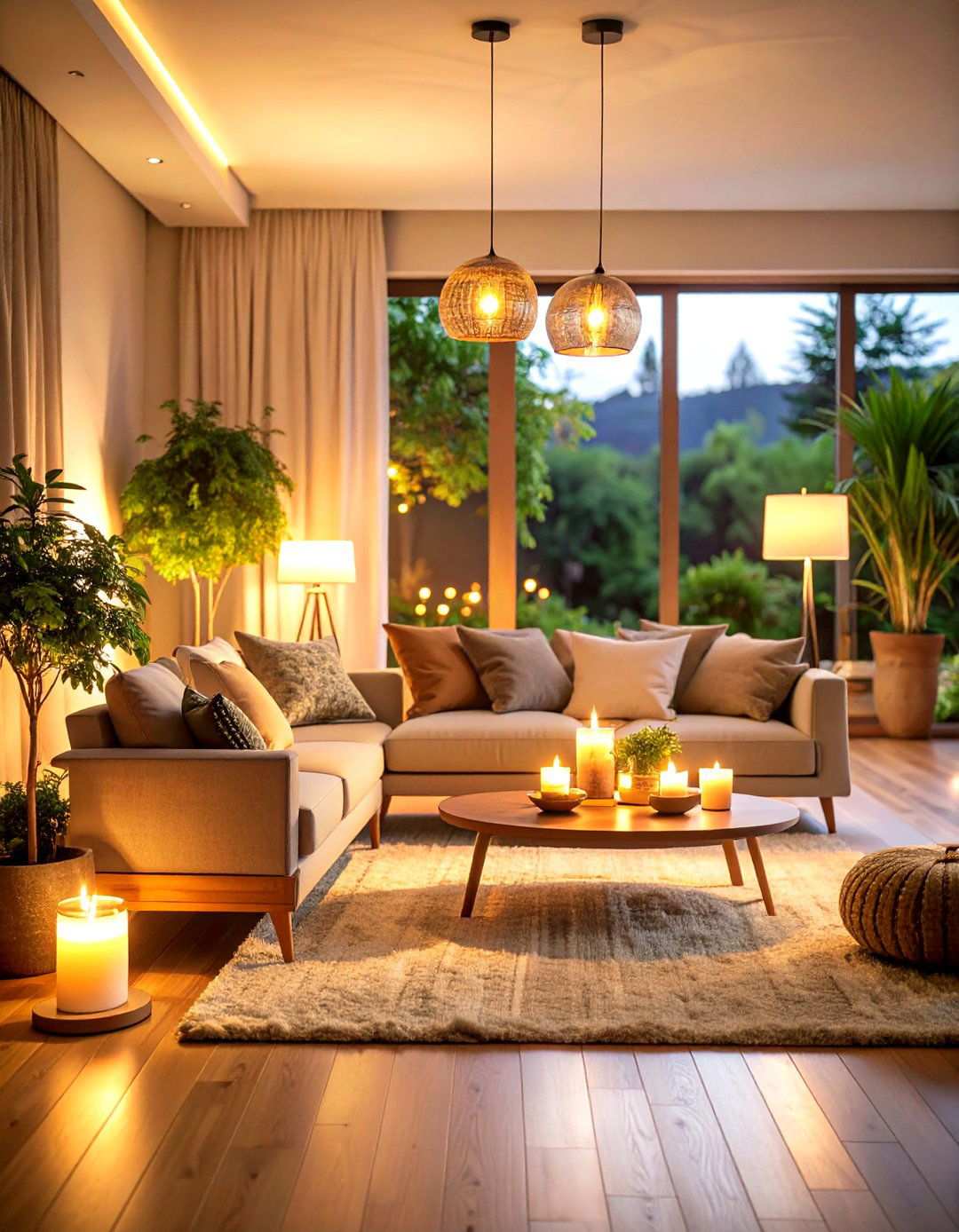 Soft Ambient Lighting - 24 Zen Living Room Ideas