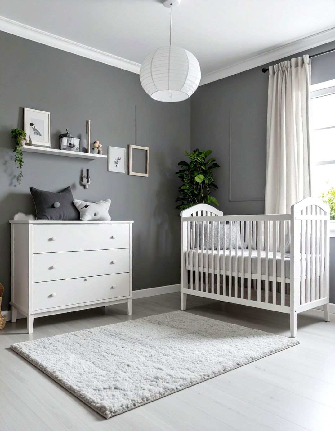 Soft Gray Nursery Tranquility - 24 Monochromatic Color Schemes for Rooms
