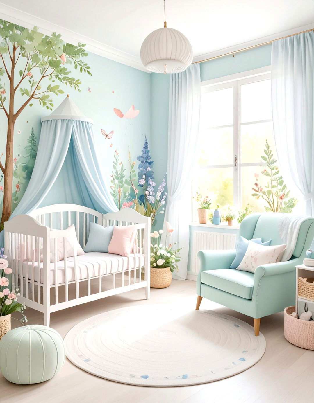 Soft Pastels Woodland Theme - 24 Woodland Nursery Ideas