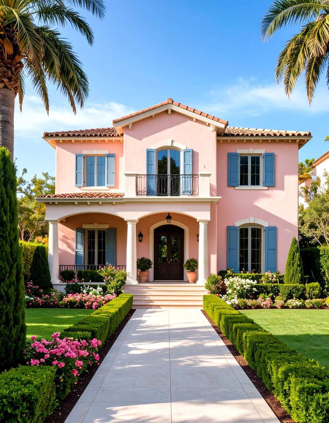 Soft Pink Blush - 24 Stucco Colors for Home Exteriors