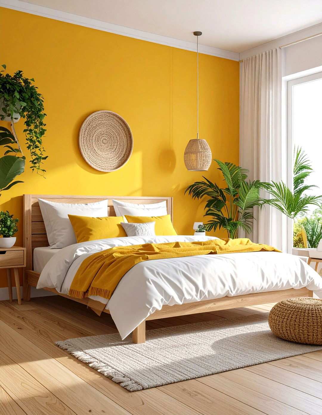 Soft Yellow Limewash Sunny Bedroom - 24 Limewash Bedroom Ideas