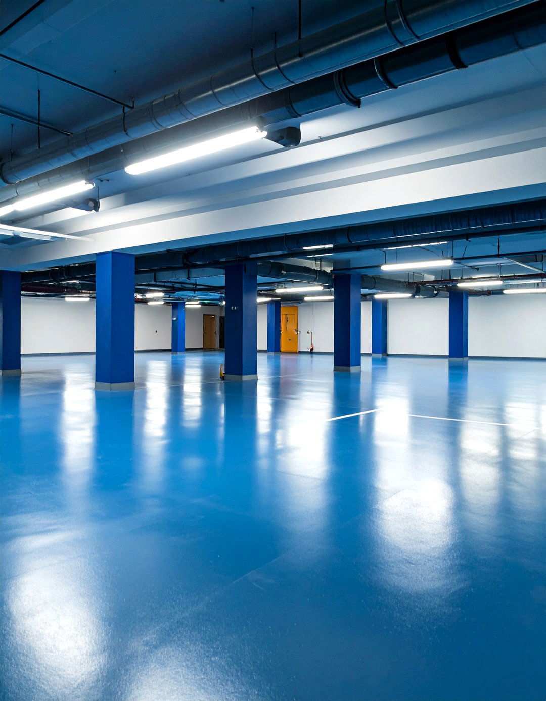Solid Color Concrete Floor Makeover - 24 Painted Floor Ideas