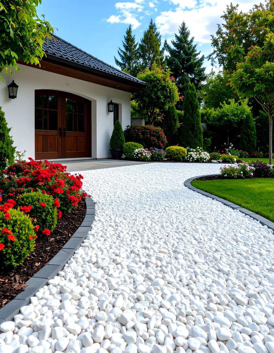 Sophisticated Driveway Transformations - 24 White Rock Landscaping Ideas