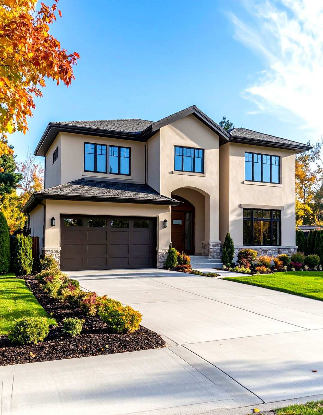 Sophisticated Taupe - 24 Stucco Colors for Home Exteriors