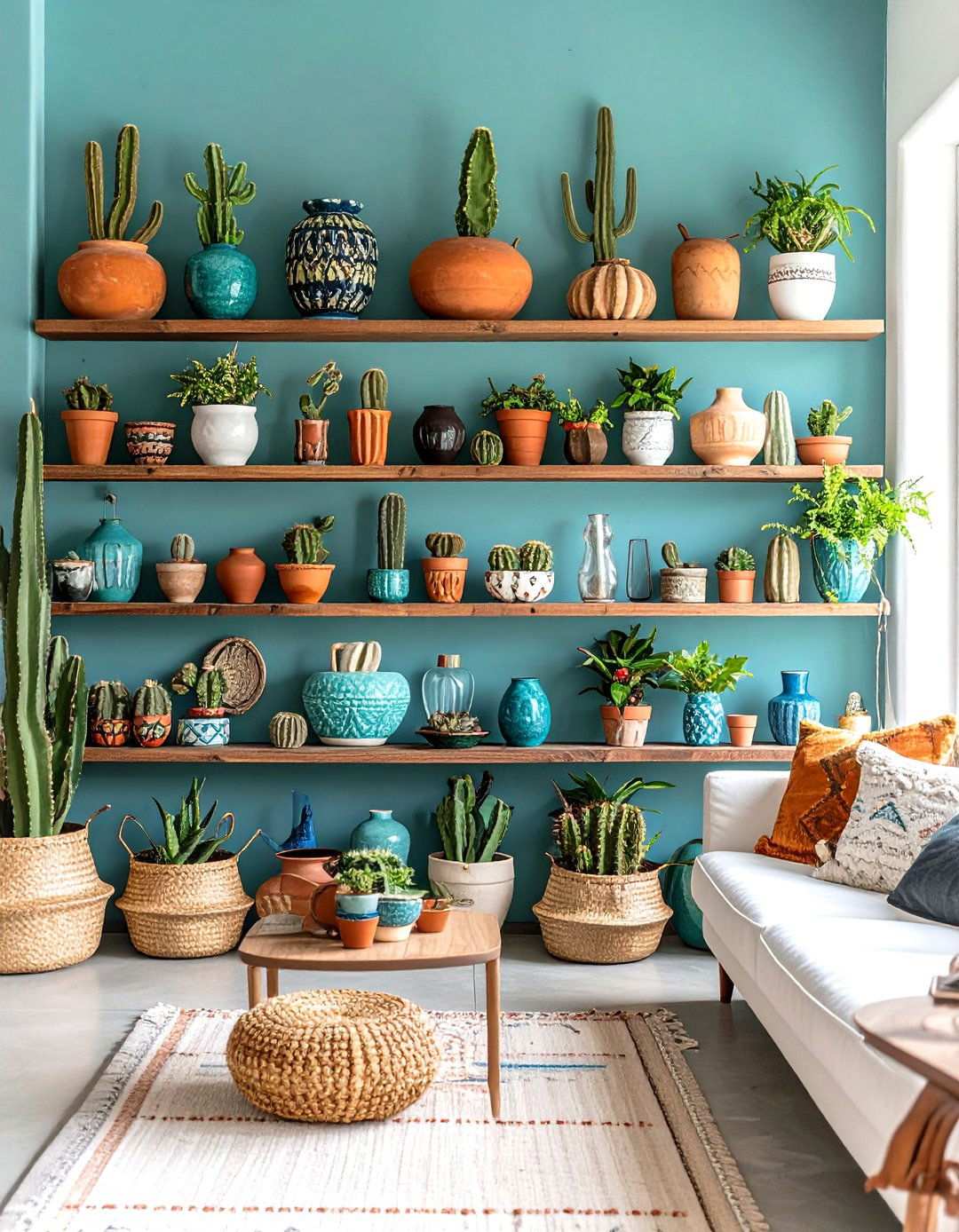 Southwestern Desert Living Room - 24 Shelf Decor Ideas