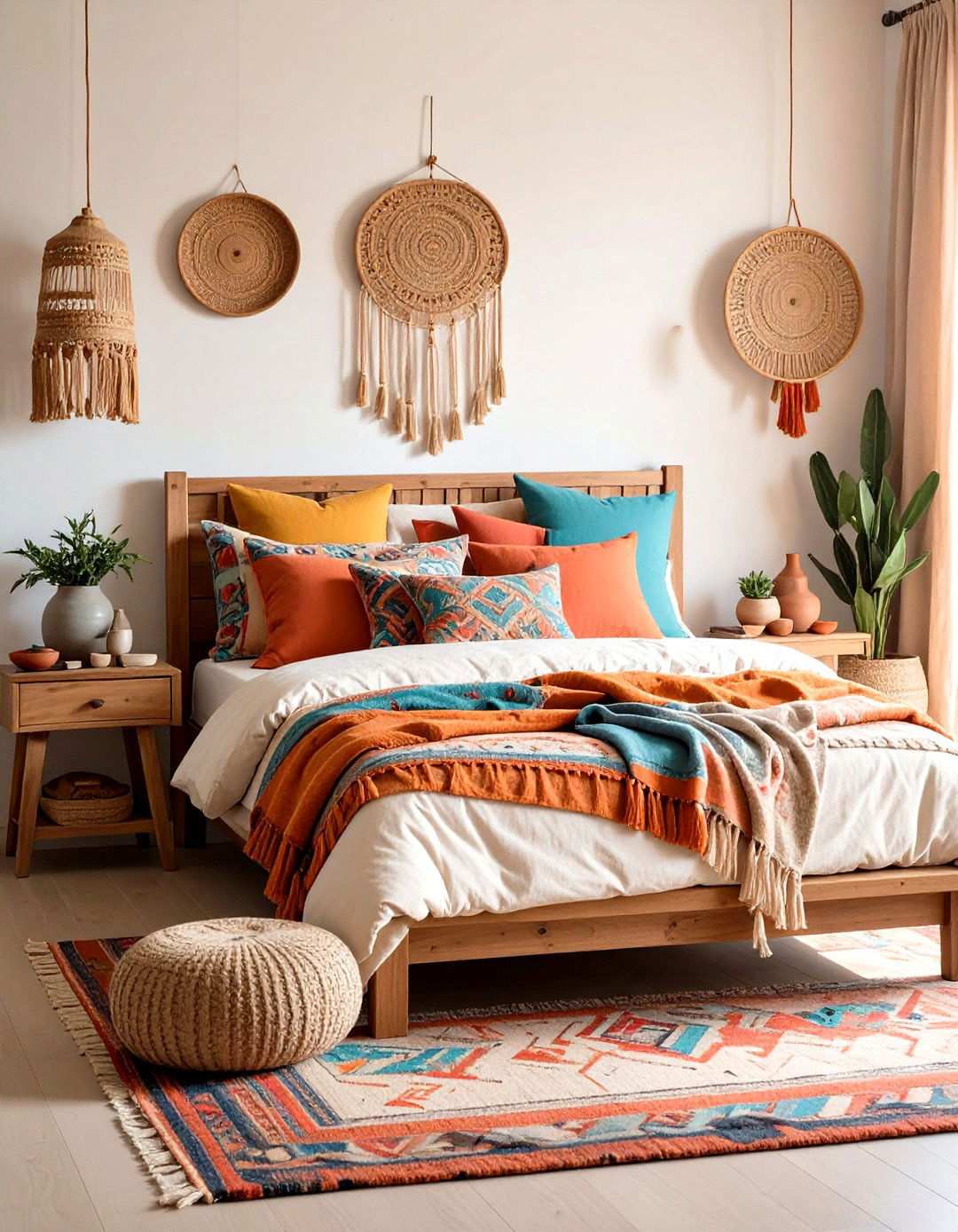 Southwestern Textile Bedroom Sanctuary - 24 Western Decor Ideas