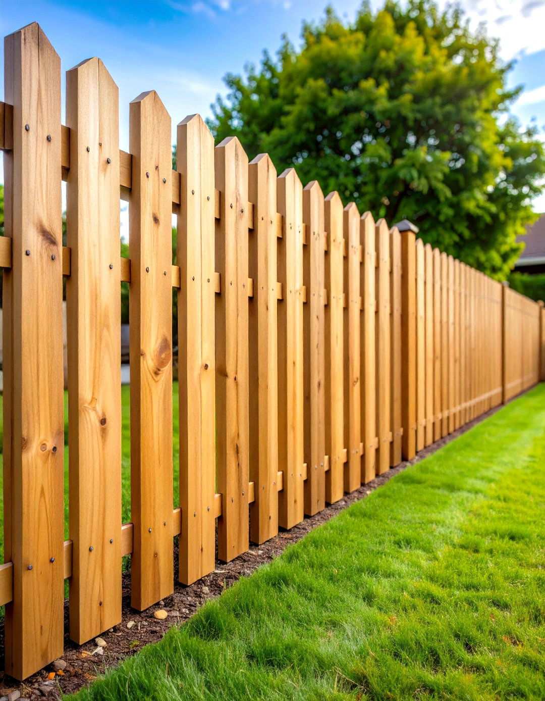 Spaced Horizontal Board Semi Privacy Fence - 24 Horizontal Fence Ideas