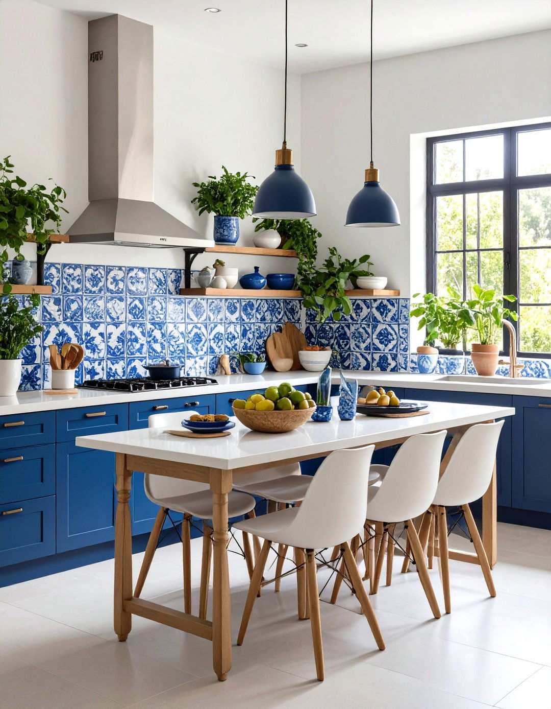 Spanish Blue and White Tile Patterns - 24 Spanish Style Kitchen Ideas