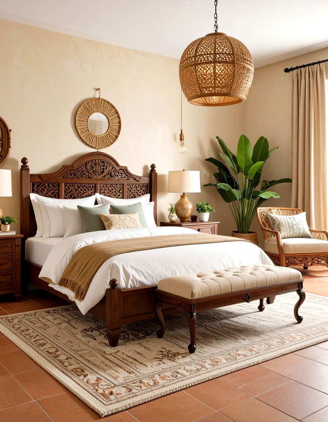 Spanish Colonial Bedroom Design - 24 Mediterranean Bedroom Ideas