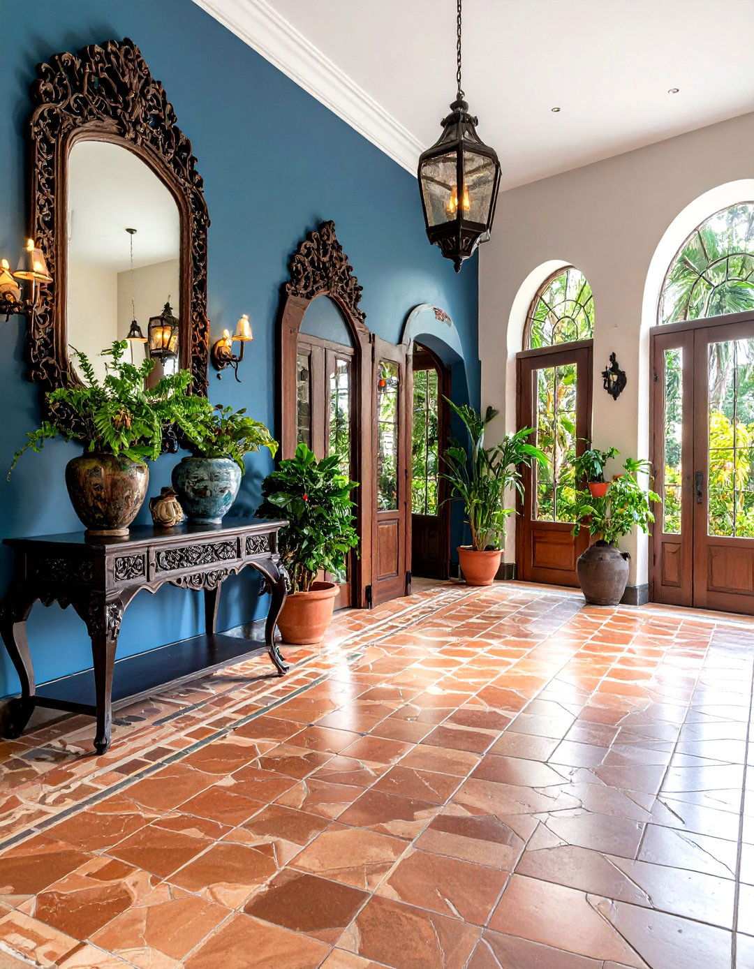Spanish Colonial Entryway - 24 Mediterranean Interior Design Ideas