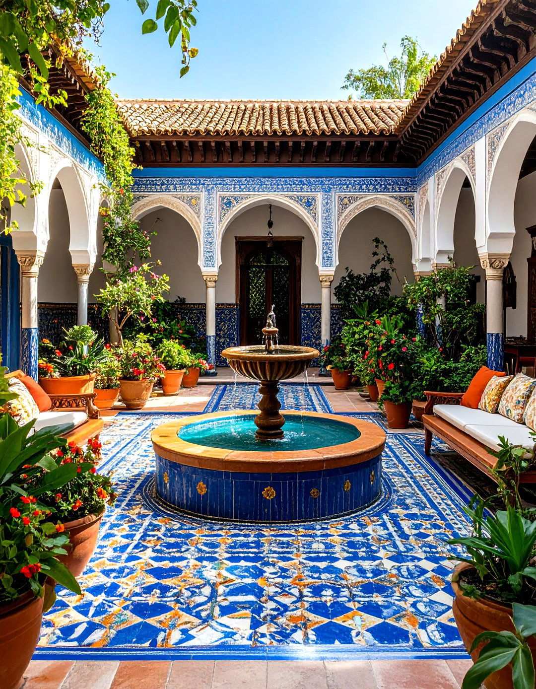 Spanish Courtyard Gardens - 24 spanish style home exterior ideas