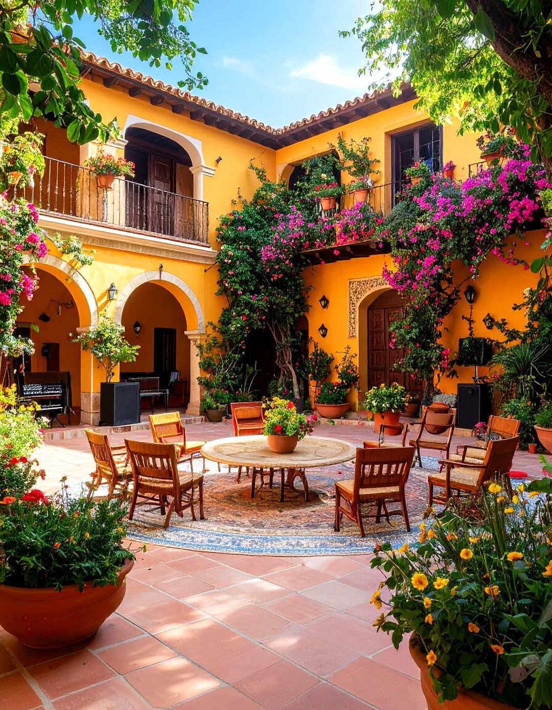 Spanish Courtyard Music Performance Space - 24 Spanish Courtyard Ideas