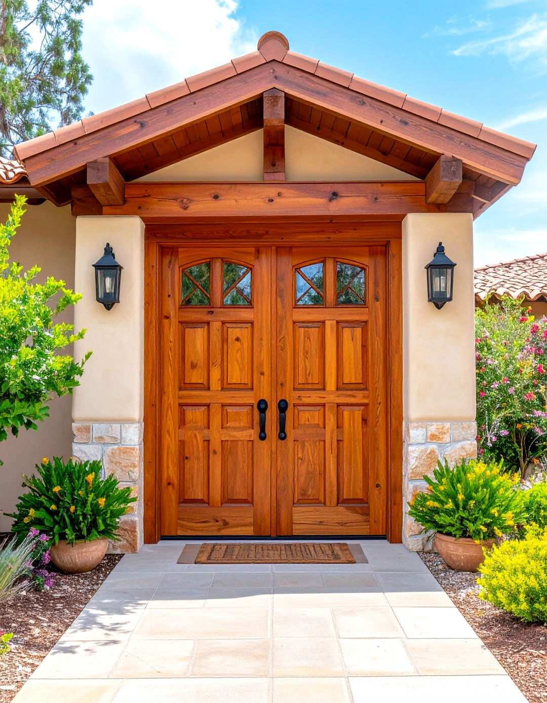 Spanish Mission Style Door Design - 24 Spanish Style Front Door Ideas