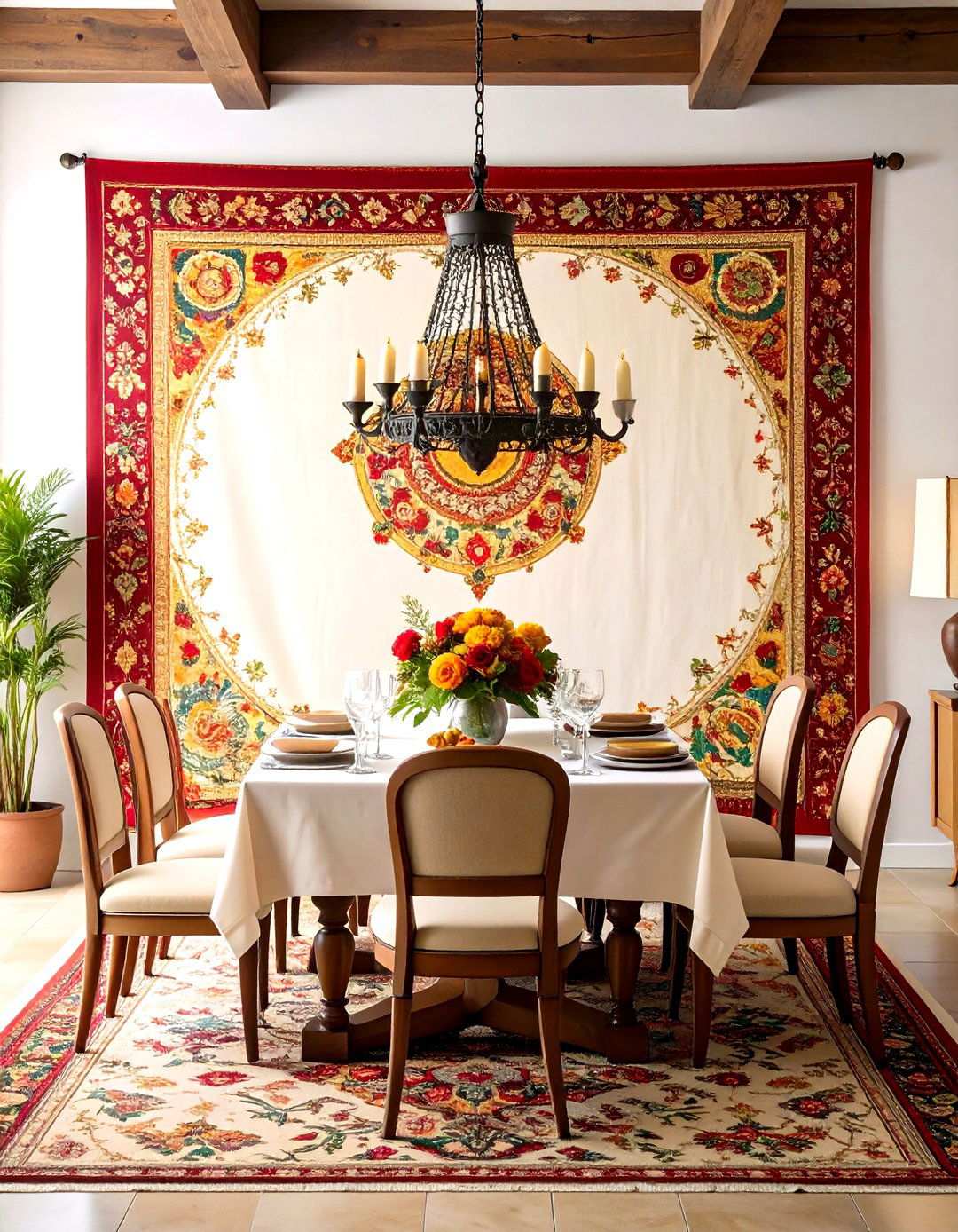Spanish Tapestry Dining Room Decor - 24 spanish style dining room ideas