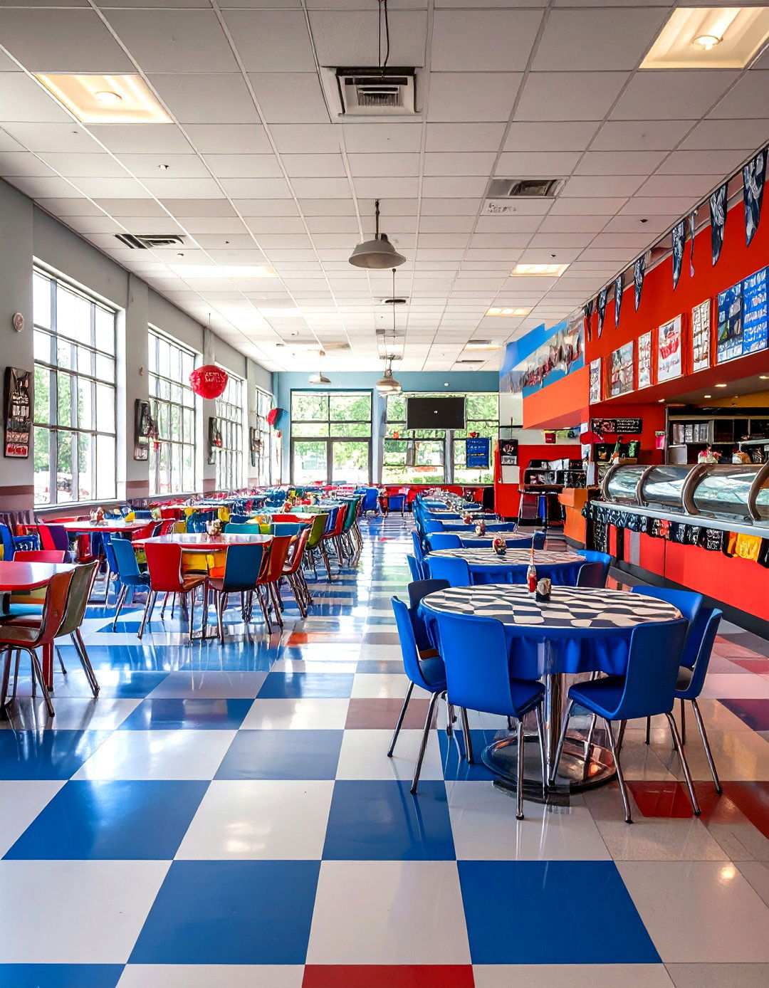 Speed Track Food Court - 24 Hot Wheels Birthday Party Ideas