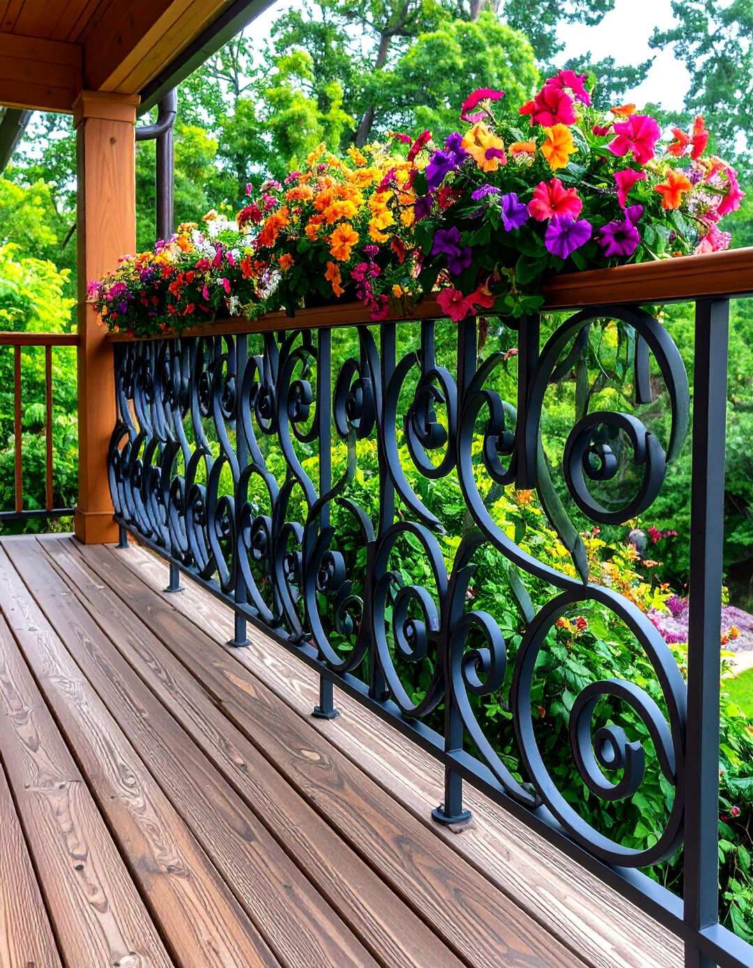 Spiral Metal Baluster Styles - 24 Metal Deck Railing Ideas